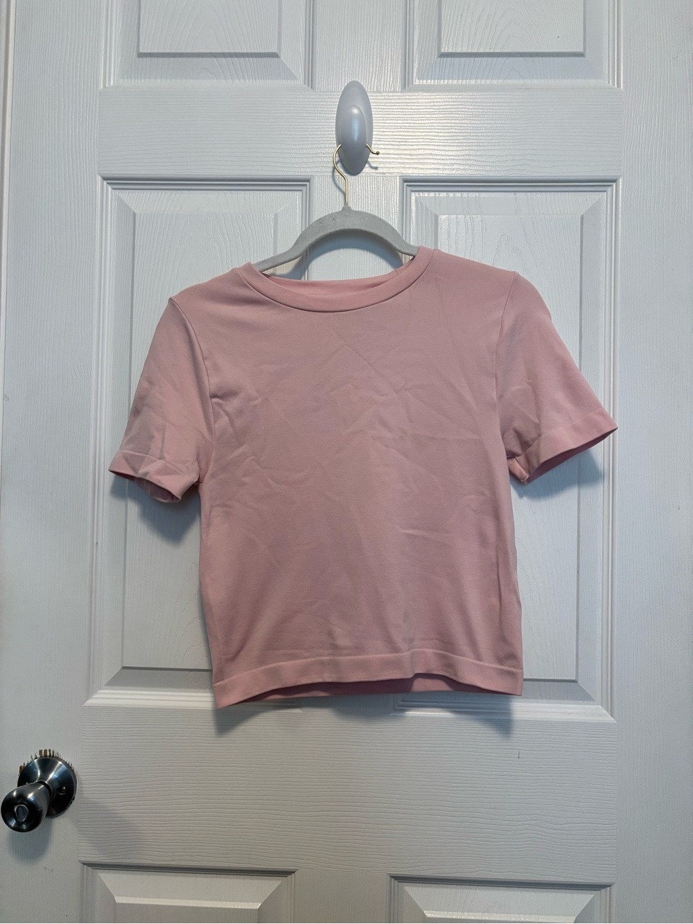 a new day Pink Crewneck Crop Top